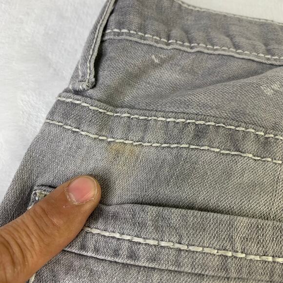 BKE Mens Carter Gray Cotton Jeans Size 30x31 Jeans Style# ABM20031 - Picture 6 of 9